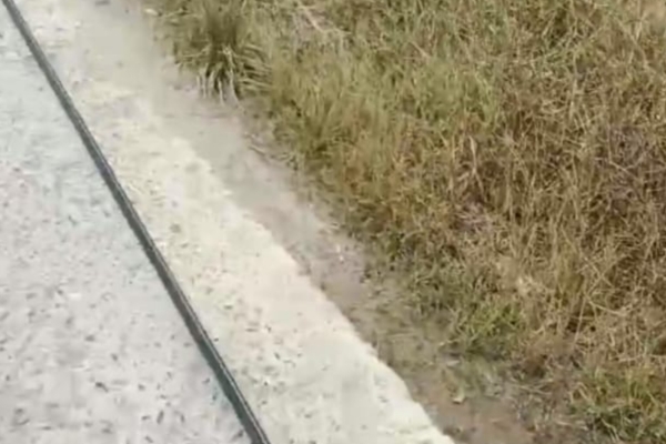 Di Panggarangan Kabel Wifi Menjuntai Ke Tanah, Ancam Keselamatan Pengguna Jalan