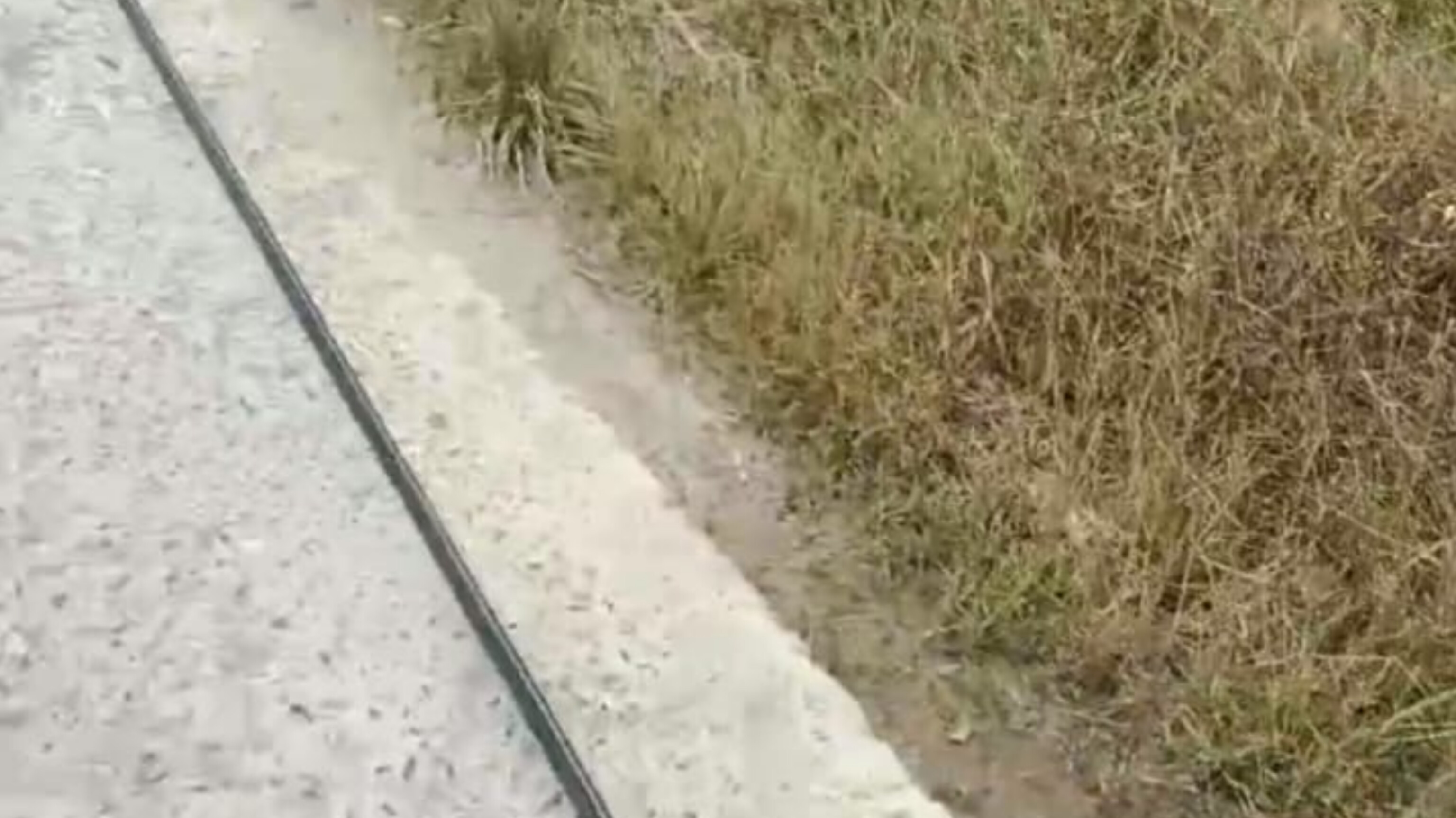 Kabel Wifi Menjuntai ke Tanah di Jalan Poros Desa Cisiih - Babakan, Kecamatan Panggarangan, Kabupaten Lebak, Banten 