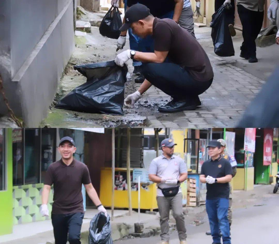 Bupati Lebak, Hasbi Asyidiki Jayabaya Pimpin Aksi Bersih-Bersih Massal di Pasar Rangkasbitung