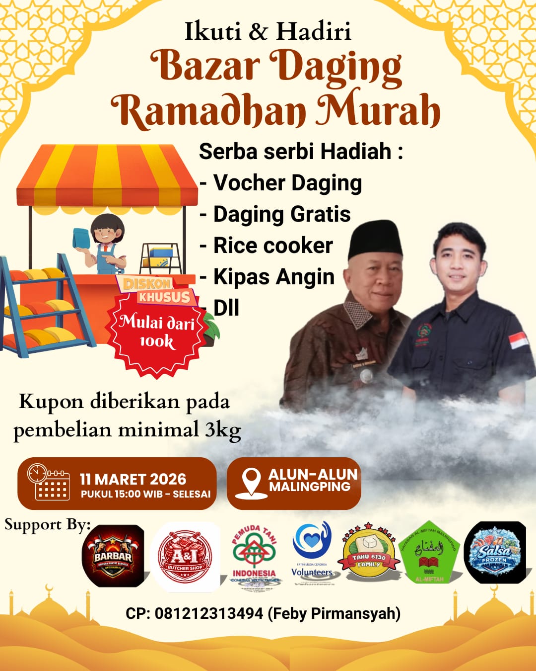 Bazar daging murah bagi masyarakat