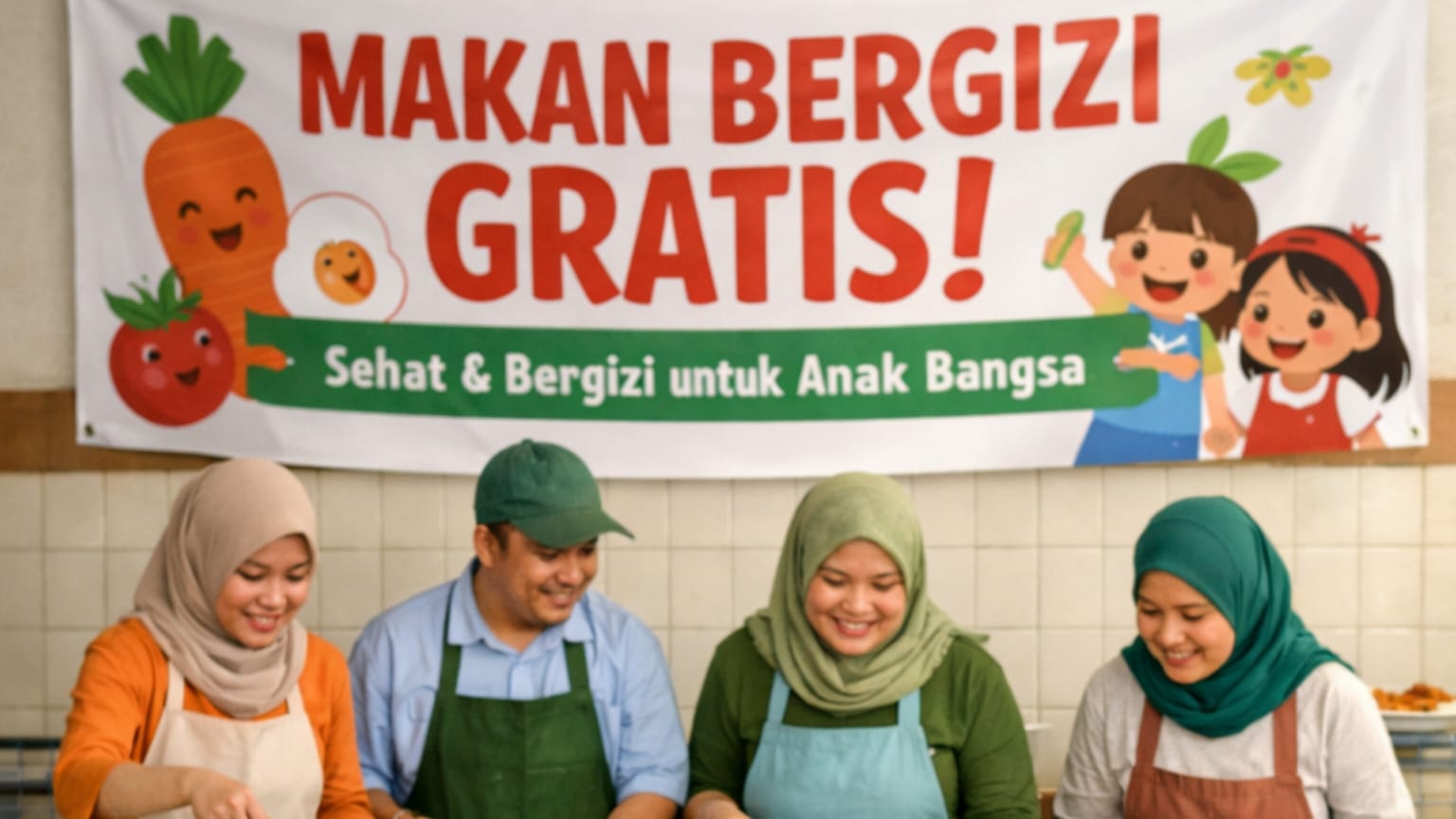 Ilustrasi program Makan Bergizi Gratis (MBG)