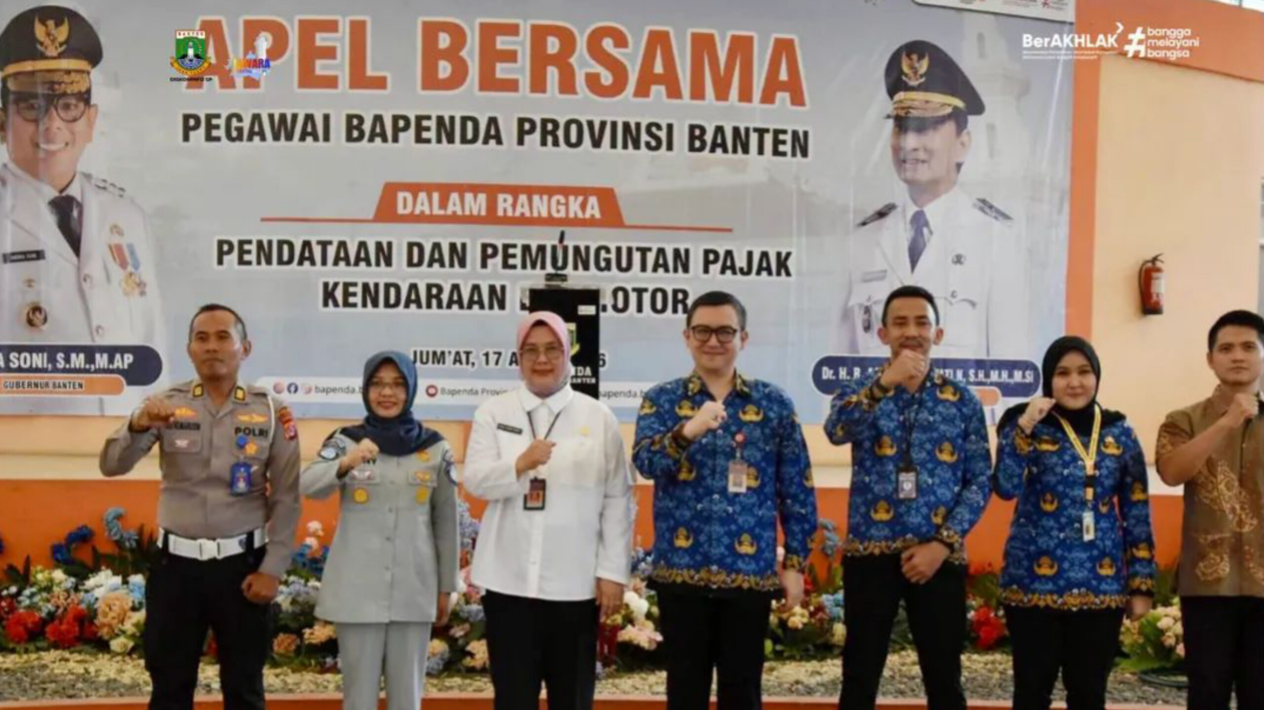 Apel Bersama Bapenda Banten Pendataan dan Pemungutan Pajak Kendaraan