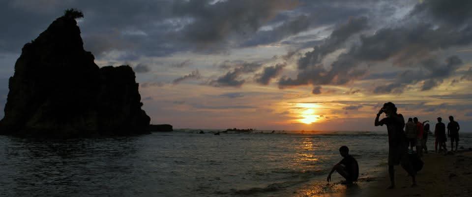 Sunset di Tanjung Layar, Sawarna, Lebak 